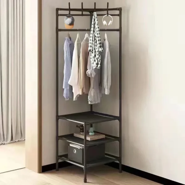 3 Layer Corner Coat Rack