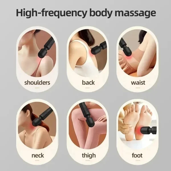 1 portable electric massage stick, 8-speed, 20 frequency, muscle relaxation, suitable for back, neck, leg, and waist massage - Image 5